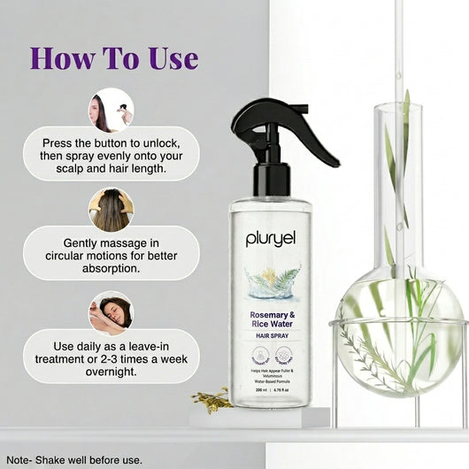 Rosemary & Rice Water Hair Spray