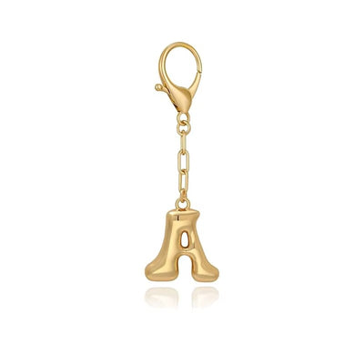 Bubble Initial Letter - Bag Charm