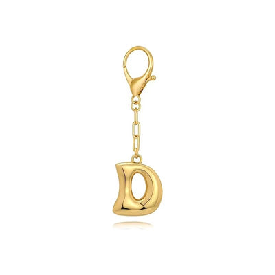Bubble Initial Letter - Bag Charm