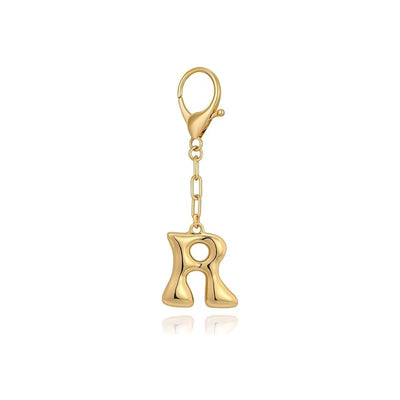 Bubble Initial Letter - Bag Charm