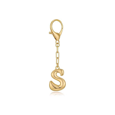 Bubble Initial Letter - Bag Charm
