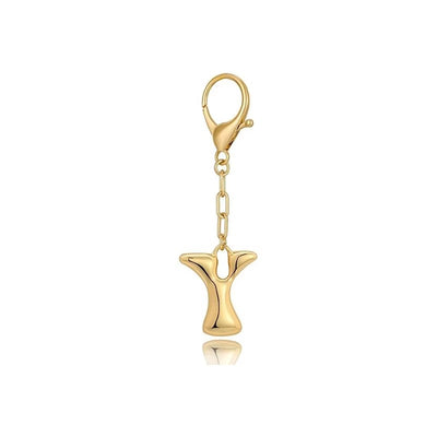 Bubble Initial Letter - Bag Charm