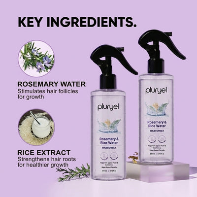 Rosemary & Rice Water Hair Spray